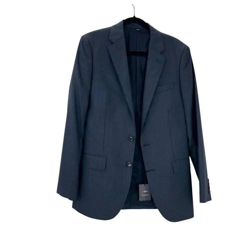 J. Crew Ludlow Slim-Fit Suit Jacket 100% Italian Wool Deep Pacific Size 38R NWT